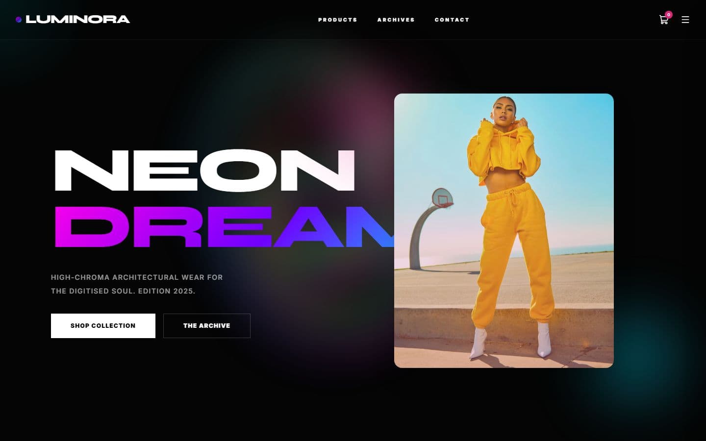 Preview of the Clothing Store website
