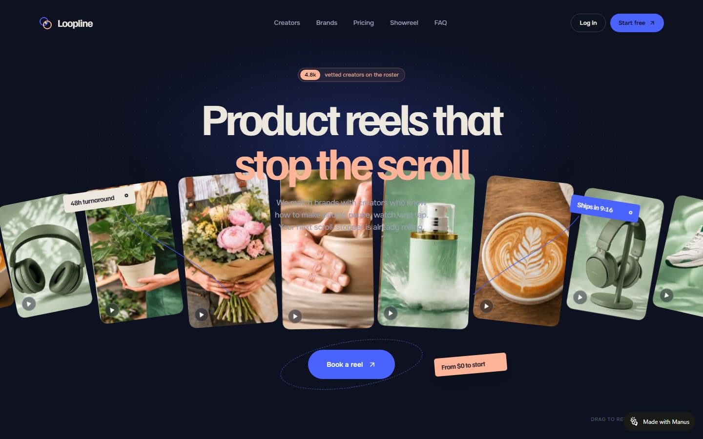 Preview of the Loopline website
