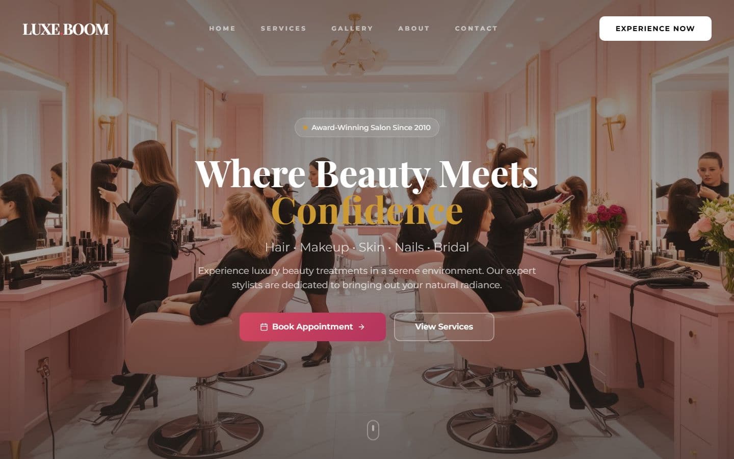 Preview of the Luxeboom website