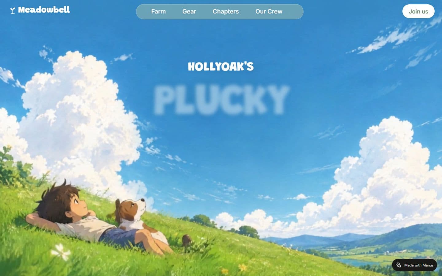 Preview of the Meadowbell: Hollyoak's Plucky Sprout Squad website
