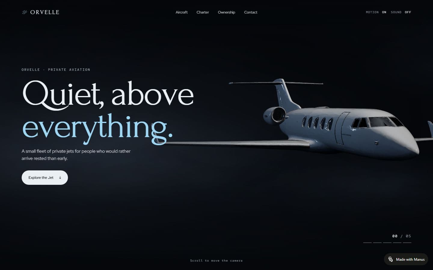 Preview of the Orvelle website