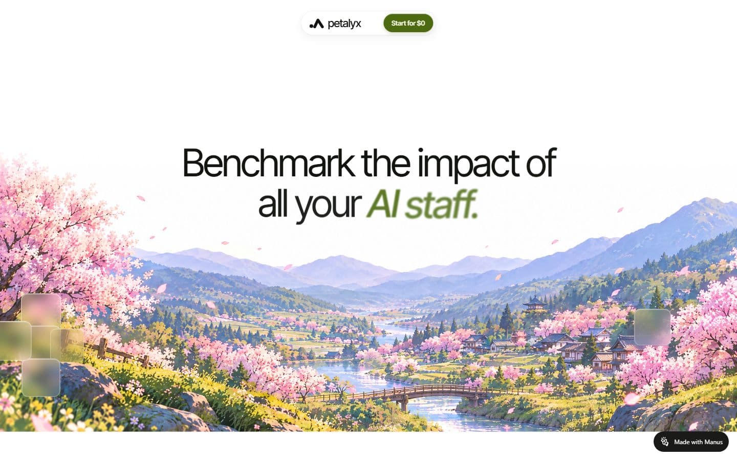 Preview of the Petalyx: Benchmark all AI staff website