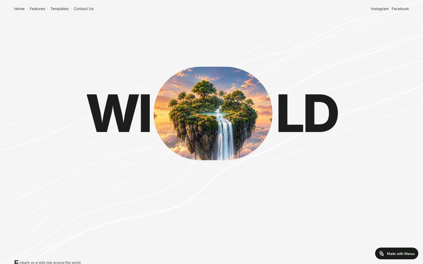 Preview of the WILD: Travel Rental website